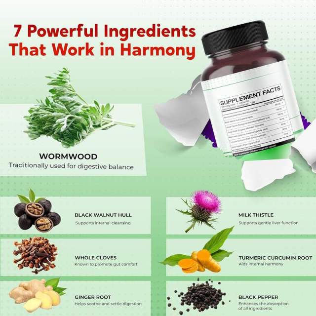 OEM Factory Wormwood Black Walnut Whole Cloves All-in-1 Supplement With Ginger Milk Thistle Turmeric Black Pepper 3x Absorption Support Liver Health Digestion Aids Bloating Relief Digestive Comfort 150 Capsules,MY SHOP,OEM Factory Wormwood Black Walnut Whole Cloves All-in-1 Supplement With Ginger Milk Thistle Turmeric Black Pepper 3x Absorption Support Liver Health Digestion Aids Bloating Relief Digestive Comfort 150 Capsules