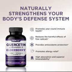 OEM Factory Quercetin Capsules 500mg With Bromelain 200mg Elderberry 300mg Vitamin C 120mg D3 25mcg Zinc 22mg Advanced Allergy Immune Complex Supports Healthy Seasonal Immune Function 120 Veggie Capsules,MY SHOP,OEM Factory Quercetin Capsules 500mg With Bromelain 200mg Elderberry 300mg Vitamin C 120mg D3 25mcg Zinc 22mg Advanced Allergy Immune Complex Supports Healthy Seasonal Immune Function 120 Veggie Capsules