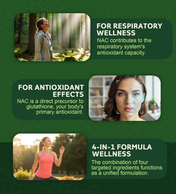 OEM Factory NAC 4-in-1 Capsules N-Acetyl Cysteine 1200mg With Bromelain 100mg Selenium 50mcg Glycine 100mg Supports Respiratory Function Reduces Oxidative Stress Antioxidant Support Vegan 90 Capsules 45 Servings,MY SHOP,OEM Factory NAC 4-in-1 Capsules N-Acetyl Cysteine 1200mg With Bromelain 100mg Selenium 50mcg Glycine 100mg Supports Respiratory Function Reduces Oxidative Stress Antioxidant Support Vegan 90 Capsules 45 Servings