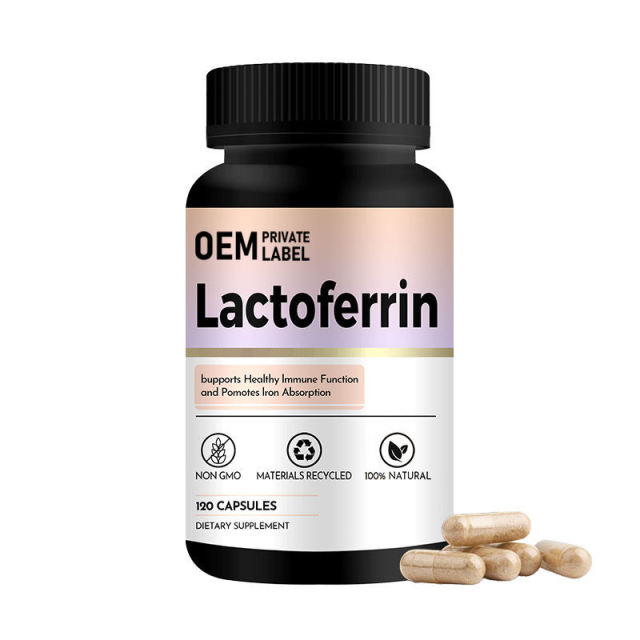 Private Label Manufacturer Pure Lactoferrin Supplement Capsules Immune Support Iron Absorption Natural Non-GMO 120 Count Bulk Wholesale OEM Service,MY SHOP,Private Label Manufacturer Pure Lactoferrin Supplement Capsules Immune Support Iron Absorption Natural Non-GMO 120 Count Bulk Wholesale OEM Service