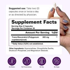OEM Factory Private Label Resveratrol Capsules 605mg Trans-Resveratrol From Japanese Knotweed Polygonum Cuspidatum Root Extract Heart Health Cardiovascular Support Immune Function Antioxidant 60 Vegan Capsules,MY SHOP,OEM Factory Private Label Resveratrol Capsules 605mg Trans-Resveratrol From Japanese Knotweed Polygonum Cuspidatum Root Extract Heart Health Cardiovascular Support Immune Function Antioxidant 60 Vegan Capsules