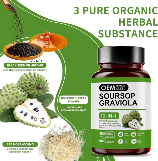Private Label Manufacturer Organic 12-Herb Fusion Soursop Bitters 5000mg Black Seed Oil 4000mg Sea Moss Ashwagandha Turmeric Moringa Burdock Goat Weed Tamarind Hibiscus Garlic Bay Leaves Natural Defense 90 Capsules,MY SHOP,Private Label Manufacturer Organic 12-Herb Fusion Soursop Bitters 5000mg Black Seed Oil 4000mg Sea Moss Ashwagandha Turmeric Moringa Burdock Goat Weed Tamarind Hibiscus Garlic Bay Leaves Natural Defense 90 Capsules