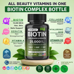 Private Label Manufacturer All-in-One Biotin Supplement 25000mcg Per Serving Collagen Keratin Hyaluronic Acid MSM Vitamin B-Complex A D3 Beauty Formula OEM,MY SHOP,Private Label Manufacturer All-in-One Biotin Supplement 25000mcg Per Serving Collagen Keratin Hyaluronic Acid MSM Vitamin B-Complex A D3 Beauty Formula OEM