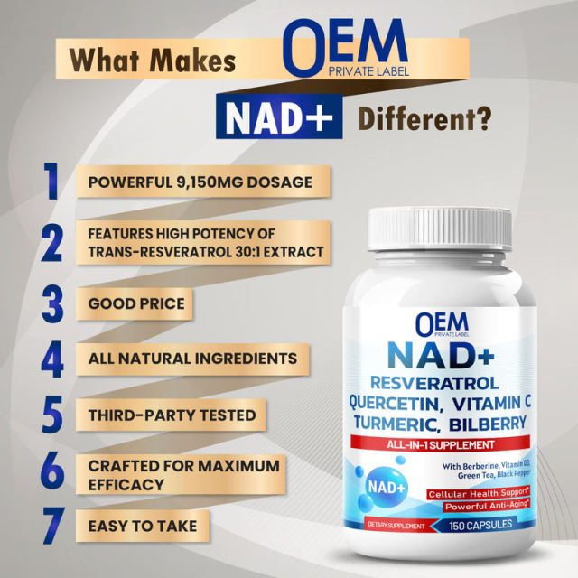 OEM Factory Private Label All-in-1 NAD+ Resveratrol Capsules 9,150mg Complex With Quercetin Turmeric Berberine Bilberry Green Tea Vitamin C D3 Black Pepper Cellular Health Anti-Aging 150 Capsules 150 Day Supply,MY SHOP,OEM Factory Private Label All-in-1 NAD+ Resveratrol Capsules 9,150mg Complex With Quercetin Turmeric Berberine Bilberry Green Tea Vitamin C D3 Black Pepper Cellular Health Anti-Aging 150 Capsules 150 Day Supply