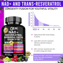 One-Stop OEM Service NAD+ Resveratrol Longevity Formula 18-in-1 with Liposomal NAD+ Trans-Resveratrol Berberine Fisetin Quercetin Betaine Grape Seed Green Tea Lipoic Acid Acai Noni Blueberry Pomegranate Hawthorn Vitamin D3 K2 90 Capsules,MY SHOP,One-Stop OEM Service NAD+ Resveratrol Longevity Formula 18-in-1 with Liposomal NAD+ Trans-Resveratrol Berberine Fisetin Quercetin Betaine Grape Seed Green Tea Lipoic Acid Acai Noni Blueberry Pomegranate Hawthorn Vitamin D3 K2 90 Capsules