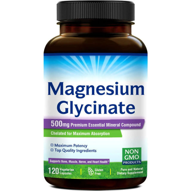 OEM Factory Private Label Magnesium Glycinate Capsules 500mg Chelated Magnesium 70.5mg Elemental Magnesium Most Gentle Form Optimal Bioavailability GI Tolerance Supports Bone Muscle Nerve Heart Health 120 Veggie Capsules,MY SHOP,OEM Factory Private Label Magnesium Glycinate Capsules 500mg Chelated Magnesium 70.5mg Elemental Magnesium Most Gentle Form Optimal Bioavailability GI Tolerance Supports Bone Muscle Nerve Heart Health 120 Veggie Capsules