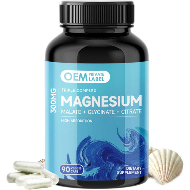 OEM Factory Private Label Triple Complex Magnesium Capsules 300mg Elemental Magnesium Equal Parts Malate Glycinate Citrate High Absorption Forms Chelated Gentle on Stomach No Stearates Binders 90 Veggie Caps,MY SHOP,OEM Factory Private Label Triple Complex Magnesium Capsules 300mg Elemental Magnesium Equal Parts Malate Glycinate Citrate High Absorption Forms Chelated Gentle on Stomach No Stearates Binders 90 Veggie Caps