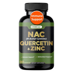 OEM Factory Private Label NAC Quercetin Zinc Capsules N-Acetyl Cysteine 1000mg Quercetin 500mg Zinc 15mg From Zinc Bisglycinate Immune Support Antioxidant Support Lab Tested Non-GMO Gluten Free 90 Capsules,MY SHOP,OEM Factory Private Label NAC Quercetin Zinc Capsules N-Acetyl Cysteine 1000mg Quercetin 500mg Zinc 15mg From Zinc Bisglycinate Immune Support Antioxidant Support Lab Tested Non-GMO Gluten Free 90 Capsules