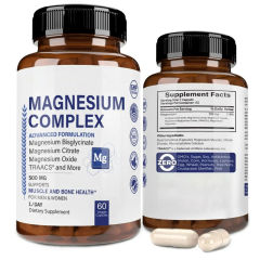 OEM Factory Private Label Magnesium Complex Capsules 500mg Per Serving 5 Forms Bisglycinate Citrate Oxide Taurate Aspartate TRAACS Chelate Supports Muscle Bone Health Energy Production Heart Health Sleep Digestion 60 Veggie Capsules,MY SHOP,OEM Factory Private Label Magnesium Complex Capsules 500mg Per Serving 5 Forms Bisglycinate Citrate Oxide Taurate Aspartate TRAACS Chelate Supports Muscle Bone Health Energy Production Heart Health Sleep Digestion 60 Veggie Capsules