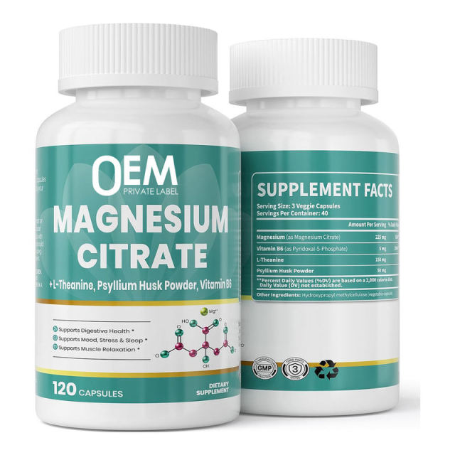 OEM Factory Private Label Magnesium Citrate Capsules 225mg Elemental Magnesium With L-Theanine 150mg Psyllium Husk Powder 50mg Vitamin B6 P-5-P 40mg Supports Digestive Health Mood Stress Sleep 120 Veggie Capsules,MY SHOP,OEM Factory Private Label Magnesium Citrate Capsules 225mg Elemental Magnesium With L-Theanine 150mg Psyllium Husk Powder 50mg Vitamin B6 P-5-P 40mg Supports Digestive Health Mood Stress Sleep 120 Veggie Capsules