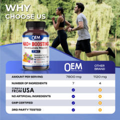 GMP Certified OEM NAD+ Boosting Formula 7-in-1 Nicotinamide Riboside Resveratrol Turmeric Quercetin Milk Thistle 7,800mg Per Serving Promotes Energy Production Anti-Aging Support 90 Capsules,MY SHOP,GMP Certified OEM NAD+ Boosting Formula 7-in-1 Nicotinamide Riboside Resveratrol Turmeric Quercetin Milk Thistle 7,800mg Per Serving Promotes Energy Production Anti-Aging Support 90 Capsules