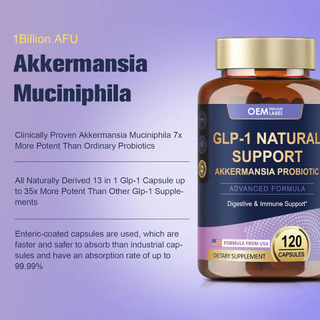 OEM Factory Private Label GLP-1 Natural Support Capsules Akkermansia Muciniphila Probiotic 1 Billion AFU Clinically Proven 7x More Potent Enteric-Coated 99.99% Absorption Digestive Immune Support 120 Capsules,MY SHOP,OEM Factory Private Label GLP-1 Natural Support Capsules Akkermansia Muciniphila Probiotic 1 Billion AFU Clinically Proven 7x More Potent Enteric-Coated 99.99% Absorption Digestive Immune Support 120 Capsules