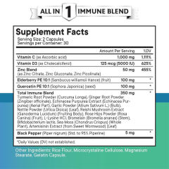 OEM Factory Private Label All-in-1 Immune Blend Capsules Vitamin C 1000mg D3 5000IU Zinc 50mg Elderberry Quercetin Turmeric Ginger Echinacea Garlic Reishi Sea Moss Bromelain L-Lysine Artemisinin Black Pepper 60 Capsules,MY SHOP,OEM Factory Private Label All-in-1 Immune Blend Capsules Vitamin C 1000mg D3 5000IU Zinc 50mg Elderberry Quercetin Turmeric Ginger Echinacea Garlic Reishi Sea Moss Bromelain L-Lysine Artemisinin Black Pepper 60 Capsules