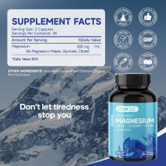 OEM Factory Private Label Triple Complex Magnesium Capsules 300mg Elemental Magnesium Equal Parts Malate Glycinate Citrate High Absorption Forms Chelated Gentle on Stomach No Stearates Binders 90 Veggie Caps,MY SHOP,OEM Factory Private Label Triple Complex Magnesium Capsules 300mg Elemental Magnesium Equal Parts Malate Glycinate Citrate High Absorption Forms Chelated Gentle on Stomach No Stearates Binders 90 Veggie Caps