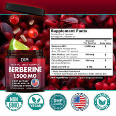 OEM Factory Private Label High Potency Berberine Capsules 1500mg Per Serving With Beet Root 300mg Citrus Bergamot 100mg Black Currant Oil 5mg Diet Support Heart Health Immune System 180 Veggie Capsules,MY SHOP,OEM Factory Private Label High Potency Berberine Capsules 1500mg Per Serving With Beet Root 300mg Citrus Bergamot 100mg Black Currant Oil 5mg Diet Support Heart Health Immune System 180 Veggie Capsules