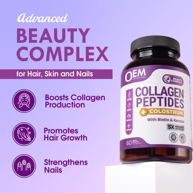 OEM Factory Private Label Beauty Complex Capsules Multi Collagen Peptides 500mg Bovine Colostrum 500mg Biotin 1000mcg Keratin 50mg BioPerine 5mg 5x Higher Absorption Hair Skin Nails Immune Support 60 Veggie Capsules,MY SHOP,OEM Factory Private Label Beauty Complex Capsules Multi Collagen Peptides 500mg Bovine Colostrum 500mg Biotin 1000mcg Keratin 50mg BioPerine 5mg 5x Higher Absorption Hair Skin Nails Immune Support 60 Veggie Capsules