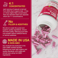 OEM Factory Private Label Beet Root Capsules 2000mg Per Serving 4:1 Concentrated Extract Equivalent to 8000mg Fresh Beet Plus Grape Seed Extract 150mg Pomegranate Juice Powder 150mg Nitric Oxide Support Vegan 120 Capsules,MY SHOP,OEM Factory Private Label Beet Root Capsules 2000mg Per Serving 4:1 Concentrated Extract Equivalent to 8000mg Fresh Beet Plus Grape Seed Extract 150mg Pomegranate Juice Powder 150mg Nitric Oxide Support Vegan 120 Capsules