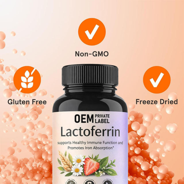 OEM Factory Private Label Freeze Dried Lactoferrin Capsules 250mg Apolactoferrin From Cow's Milk Supports Healthy Immune Function Promotes Iron Absorption Non-GMO Gluten Free 120 Capsules,MY SHOP,OEM Factory Private Label Freeze Dried Lactoferrin Capsules 250mg Apolactoferrin From Cow's Milk Supports Healthy Immune Function Promotes Iron Absorption Non-GMO Gluten Free 120 Capsules