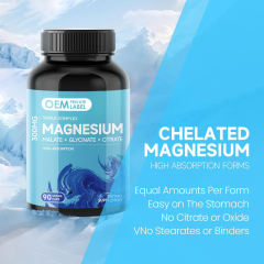 OEM Factory Private Label Triple Complex Magnesium Capsules 300mg Elemental Magnesium Equal Parts Malate Glycinate Citrate High Absorption Forms Chelated Gentle on Stomach No Stearates Binders 90 Veggie Caps,MY SHOP,OEM Factory Private Label Triple Complex Magnesium Capsules 300mg Elemental Magnesium Equal Parts Malate Glycinate Citrate High Absorption Forms Chelated Gentle on Stomach No Stearates Binders 90 Veggie Caps