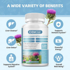 OEM Factory Private Label Liver Cleanse Detox Capsules 500mg Milk Thistle 10:1 With Turmeric Dandelion Licorice Cassia Vitamin A C B6 Zinc Supports Liver Detox Repair Digestive Immune Health 120 Capsules 60 Day Supply,MY SHOP,OEM Factory Private Label Liver Cleanse Detox Capsules 500mg Milk Thistle 10:1 With Turmeric Dandelion Licorice Cassia Vitamin A C B6 Zinc Supports Liver Detox Repair Digestive Immune Health 120 Capsules 60 Day Supply