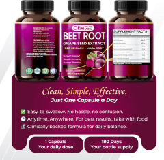 OEM Factory Private Label Beet Root Capsules 7-in-1 Formula With Grape Seed Extract Red Spinach Maca Root Ashwagandha Vitamin D3 Black Pepper Supports Energy Immunity Stamina Nitric Oxide 180 Capsules,MY SHOP,OEM Factory Private Label Beet Root Capsules 7-in-1 Formula With Grape Seed Extract Red Spinach Maca Root Ashwagandha Vitamin D3 Black Pepper Supports Energy Immunity Stamina Nitric Oxide 180 Capsules