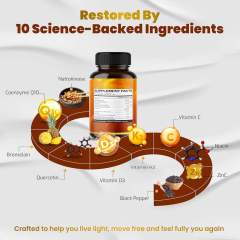 OEM Factory Private Label 10-in-1 Organic Nattokinase Complex Capsules With Vitamin D3 K2 C Niacin Zinc CoQ10 Bromelain Quercetin Supports Healthy Circulation Cardiovascular Health Clean Plant-Based 150 Capsules,MY SHOP,OEM Factory Private Label 10-in-1 Organic Nattokinase Complex Capsules With Vitamin D3 K2 C Niacin Zinc CoQ10 Bromelain Quercetin Supports Healthy Circulation Cardiovascular Health Clean Plant-Based 150 Capsules