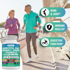 OEM Factory Private Label All-in-1 Immune Blend Capsules Vitamin C 1000mg D3 5000IU Zinc 50mg Elderberry Quercetin Turmeric Ginger Echinacea Garlic Reishi Sea Moss Bromelain L-Lysine Artemisinin Black Pepper 60 Capsules,MY SHOP,OEM Factory Private Label All-in-1 Immune Blend Capsules Vitamin C 1000mg D3 5000IU Zinc 50mg Elderberry Quercetin Turmeric Ginger Echinacea Garlic Reishi Sea Moss Bromelain L-Lysine Artemisinin Black Pepper 60 Capsules