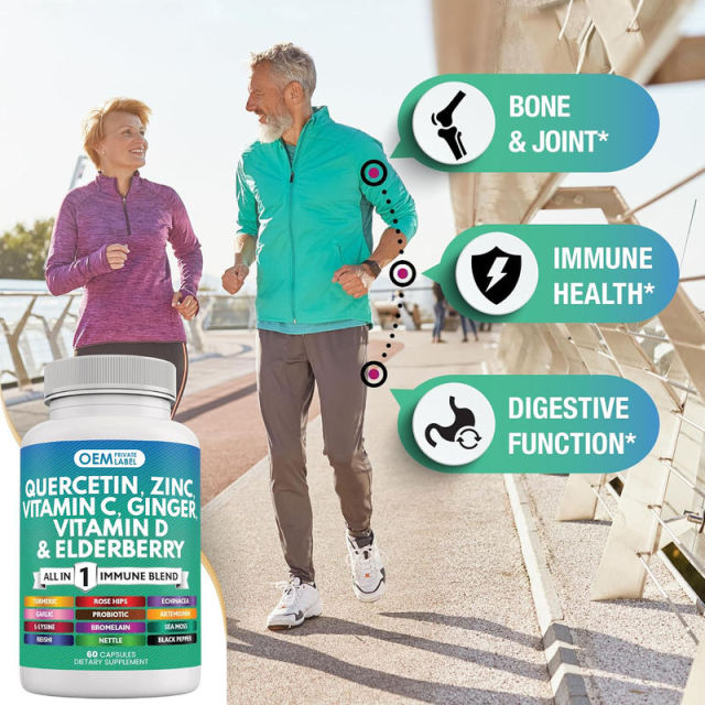 OEM Factory Private Label All-in-1 Immune Blend Capsules Vitamin C 1000mg D3 5000IU Zinc 50mg Elderberry Quercetin Turmeric Ginger Echinacea Garlic Reishi Sea Moss Bromelain L-Lysine Artemisinin Black Pepper 60 Capsules,MY SHOP,OEM Factory Private Label All-in-1 Immune Blend Capsules Vitamin C 1000mg D3 5000IU Zinc 50mg Elderberry Quercetin Turmeric Ginger Echinacea Garlic Reishi Sea Moss Bromelain L-Lysine Artemisinin Black Pepper 60 Capsules