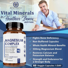 OEM Factory Private Label Magnesium Complex Capsules 500mg Per Serving 5 Forms Bisglycinate Citrate Oxide Taurate Aspartate TRAACS Chelate Supports Muscle Bone Health Energy Production Heart Health Sleep Digestion 60 Veggie Capsules,MY SHOP,OEM Factory Private Label Magnesium Complex Capsules 500mg Per Serving 5 Forms Bisglycinate Citrate Oxide Taurate Aspartate TRAACS Chelate Supports Muscle Bone Health Energy Production Heart Health Sleep Digestion 60 Veggie Capsules