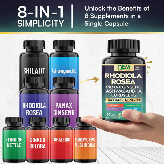 One-Stop OEM Service 8-in-1 Adaptogen Formula Shilajit 30:1 300mg Ashwagandha 20:1 100mg Rhodiola 10:1 100mg Panax Ginseng 30:1 50mg Cordyceps 10:1 50mg Ginkgo 10:1 50mg Nettle 10:1 25mg Turmeric 20:1 25mg 60 Veggie Capsules,MY SHOP,One-Stop OEM Service 8-in-1 Adaptogen Formula Shilajit 30:1 300mg Ashwagandha 20:1 100mg Rhodiola 10:1 100mg Panax Ginseng 30:1 50mg Cordyceps 10:1 50mg Ginkgo 10:1 50mg Nettle 10:1 25mg Turmeric 20:1 25mg 60 Veggie Capsules