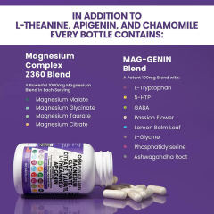 GMP Certified OEM Magnesium Complex With Apigenin L-Theanine 1000mg Magnesium Glycinate Citrate Taurate 200mg L-Theanine 50mg Apigenin Vitamin B6 Zinc Copper GABA 5-HTP Glycine Phosphatidylcholine Passion Flower Lemon Balm 60 Capsules,MY SHOP,GMP Certified OEM Magnesium Complex With Apigenin L-Theanine 1000mg Magnesium Glycinate Citrate Taurate 200mg L-Theanine 50mg Apigenin Vitamin B6 Zinc Copper GABA 5-HTP Glycine Phosphatidylcholine Passion Flower Lemon Balm 60 Capsules