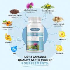 OEM Factory Private Label Liver Cleanse Detox Capsules 500mg Milk Thistle 10:1 With Turmeric Dandelion Licorice Cassia Vitamin A C B6 Zinc Supports Liver Detox Repair Digestive Immune Health 120 Capsules 60 Day Supply,MY SHOP,OEM Factory Private Label Liver Cleanse Detox Capsules 500mg Milk Thistle 10:1 With Turmeric Dandelion Licorice Cassia Vitamin A C B6 Zinc Supports Liver Detox Repair Digestive Immune Health 120 Capsules 60 Day Supply
