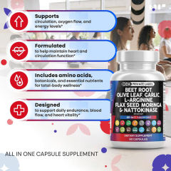 OEM Factory Private Label All-in-1 Beet Root Capsules 22 Ingredients Beet Root Olive Leaf Garlic L-Arginine Flax Seed Moringa Nattokinase Vitamin C D3 B6 B12 Zinc Selenium Potassium NAC Turmeric 90 Capsules,MY SHOP,OEM Factory Private Label All-in-1 Beet Root Capsules 22 Ingredients Beet Root Olive Leaf Garlic L-Arginine Flax Seed Moringa Nattokinase Vitamin C D3 B6 B12 Zinc Selenium Potassium NAC Turmeric 90 Capsules
