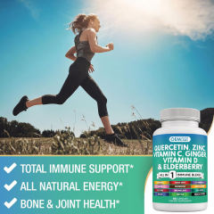 OEM Factory Private Label All-in-1 Immune Blend Capsules Vitamin C 1000mg D3 5000IU Zinc 50mg Elderberry Quercetin Turmeric Ginger Echinacea Garlic Reishi Sea Moss Bromelain L-Lysine Artemisinin Black Pepper 60 Capsules,MY SHOP,OEM Factory Private Label All-in-1 Immune Blend Capsules Vitamin C 1000mg D3 5000IU Zinc 50mg Elderberry Quercetin Turmeric Ginger Echinacea Garlic Reishi Sea Moss Bromelain L-Lysine Artemisinin Black Pepper 60 Capsules