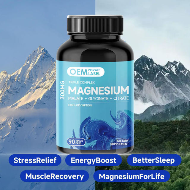 OEM Factory Private Label Triple Complex Magnesium Capsules 300mg Elemental Magnesium Equal Parts Malate Glycinate Citrate High Absorption Forms Chelated Gentle on Stomach No Stearates Binders 90 Veggie Caps,MY SHOP,OEM Factory Private Label Triple Complex Magnesium Capsules 300mg Elemental Magnesium Equal Parts Malate Glycinate Citrate High Absorption Forms Chelated Gentle on Stomach No Stearates Binders 90 Veggie Caps
