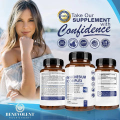 OEM Factory Private Label Magnesium Complex Capsules 500mg Per Serving 5 Forms Bisglycinate Citrate Oxide Taurate Aspartate TRAACS Chelate Supports Muscle Bone Health Energy Production Heart Health Sleep Digestion 60 Veggie Capsules,MY SHOP,OEM Factory Private Label Magnesium Complex Capsules 500mg Per Serving 5 Forms Bisglycinate Citrate Oxide Taurate Aspartate TRAACS Chelate Supports Muscle Bone Health Energy Production Heart Health Sleep Digestion 60 Veggie Capsules