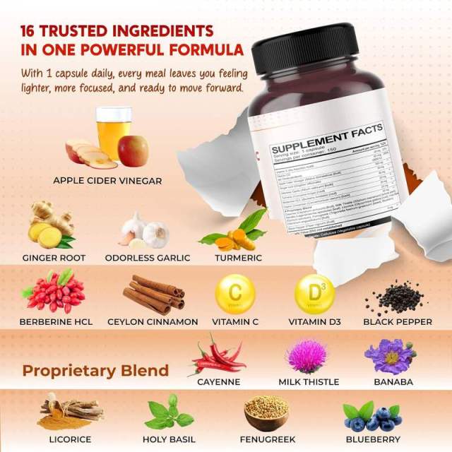 OEM Factory Private Label All-in-1 Apple Cider Vinegar Capsules With Ginger Odorless Garlic Turmeric Berberine Ceylon Cinnamon Vitamin C D3 Cayenne Milk Thistle Banaba Licorice Holy Basil Fenugreek Blueberry Black Pepper 150 Capsules,MY SHOP,All-in-1 Apple Cider Vinegar Capsules
