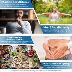 OEM Factory Private Label Magnesium Glycinate Capsules 200mg Elemental Magnesium With Zinc 15mg L-Theanine 150mg High Absorption Bisglycinate Forms Supports Calm Focus Stress Relief Restful Sleep Muscle Nerve Health 120 Veggie Capsules,MY SHOP,OEM Factory Private Label Magnesium Glycinate Capsules 200mg Elemental Magnesium With Zinc 15mg L-Theanine 150mg High Absorption Bisglycinate Forms Supports Calm Focus Stress Relief Restful Sleep Muscle Nerve Health 120 Veggie Capsules