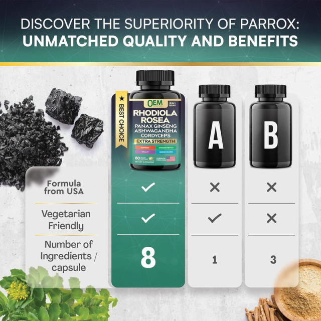 One-Stop OEM Service 8-in-1 Adaptogen Formula Shilajit 30:1 300mg Ashwagandha 20:1 100mg Rhodiola 10:1 100mg Panax Ginseng 30:1 50mg Cordyceps 10:1 50mg Ginkgo 10:1 50mg Nettle 10:1 25mg Turmeric 20:1 25mg 60 Veggie Capsules,MY SHOP,One-Stop OEM Service 8-in-1 Adaptogen Formula Shilajit 30:1 300mg Ashwagandha 20:1 100mg Rhodiola 10:1 100mg Panax Ginseng 30:1 50mg Cordyceps 10:1 50mg Ginkgo 10:1 50mg Nettle 10:1 25mg Turmeric 20:1 25mg 60 Veggie Capsules