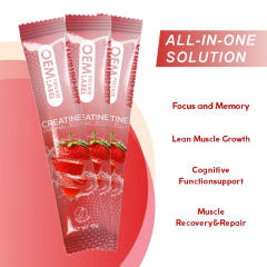 OEM Factory Private Label Creatine Original Jelly Strawberry Flavor All-in-One Solution Supports Focus Memory Lean Muscle Growth Cognitive Function Muscle Recovery Repair 15g x 7 Pieces,MY SHOP,OEM Factory Private Label Creatine Original Jelly Strawberry Flavor All-in-One Solution Supports Focus Memory Lean Muscle Growth Cognitive Function Muscle Recovery Repair 15g x 7 Pieces