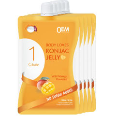 OEM Factory Private Label Konjac Jelly Zero Sugar Low Calories High In Fiber Only 8 Calories Per Pouch With Probiotics Fish Collagen Yogurt Flavor Wild Mango Flavor 10 Pouches 3.9oz Each,MY SHOP,OEM Factory Private Label Konjac Jelly Zero Sugar Low Calories High In Fiber Only 8 Calories Per Pouch With Probiotics Fish Collagen Yogurt Flavor Wild Mango Flavor 10 Pouches 3.9oz Each