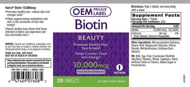OEM Factory Private Label Biotin Tablets 10,000mcg Maximum Strength Per Serving Promotes Healthy Hair Skin Nails Helps Convert Food Into Energy Vegetarian Formula Free From Common Allergens 200 Tablets,MY SHOP,OEM Factory Private Label Biotin Tablets 10,000mcg Maximum Strength Per Serving Promotes Healthy Hair Skin Nails Helps Convert Food Into Energy Vegetarian Formula Free From Common Allergens 200 Tablets