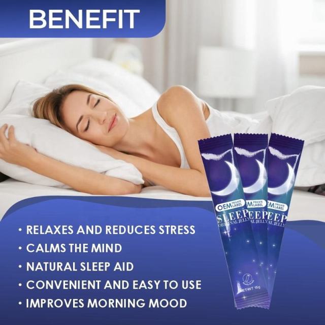 Private Label Manufacturer Sleep Jelly Sticks Herbal Formula Promotes Relaxation Reduces Stress Relieves Nervousness Supports Restful Sleep Improved Morning Mood 7 Stick Packs 15g Each,MY SHOP,Private Label Manufacturer Sleep Jelly Sticks Herbal Formula Promotes Relaxation Reduces Stress Relieves Nervousness Supports Restful Sleep Improved Morning Mood 7 Stick Packs 15g Each