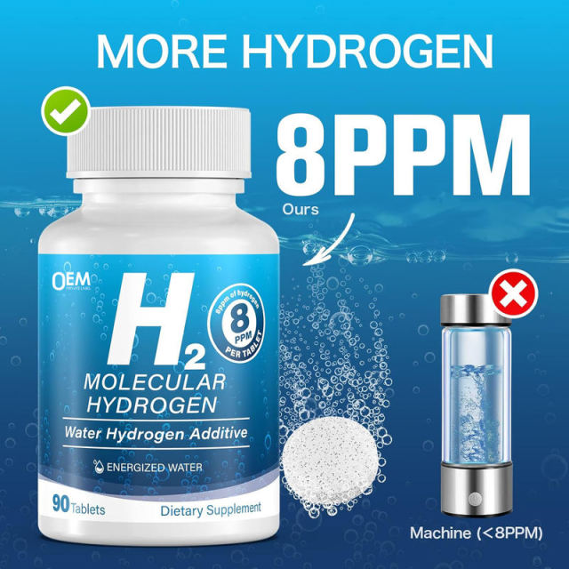 OEM Factory Private Label Molecular Hydrogen Tablets 8 PPM Hydrogen Per Tablet Water Hydrogen Additive Creates Energized Water Supports Cellular Health Restores Youthfulness Gluten Free GMO Free Soy Free 90 Tablets,MY SHOP,OEM Factory Private Label Molecular Hydrogen Tablets 8 PPM Hydrogen Per Tablet Water Hydrogen Additive Creates Energized Water Supports Cellular Health Restores Youthfulness Gluten Free GMO Free Soy Free 90 Tablets