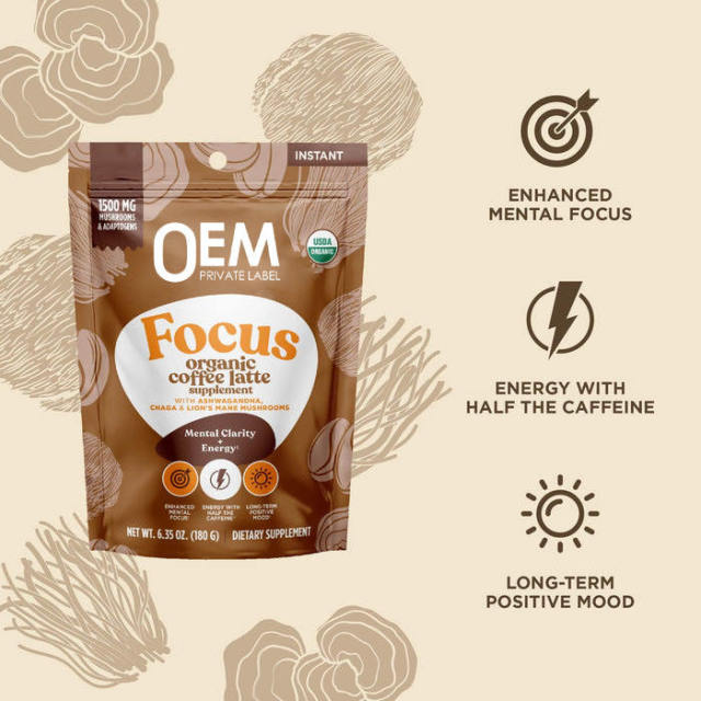 OEM Wholesale Private Label 10-in-1 Mushroom Coffee — Maca, Ashwagandha, and Mushroom Blend — Organic Instant Mushroom Coffee,MY SHOP,OEM Supplyment