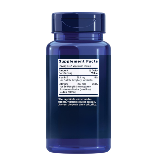 YAPHEON Super Selenium Complex 200mcg + Vitamin E - 100 Vegetarian Capsules,MY SHOP,OEM Supplyment