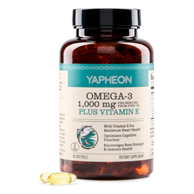 YAPHEON Omega-3 Fish Oil 1000mg 60 Soft Gels,MY SHOP,YAPHEON Omega-3 Fish Oil 1000mg 60 Soft Gels