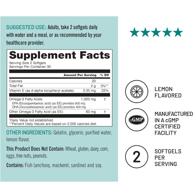 YAPHEON Omega-3 Fish Oil 1000mg 60 Soft Gels,MY SHOP,YAPHEON Omega-3 Fish Oil 1000mg 60 Soft Gels