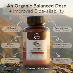OEM Reishi Mushroom 10:1 Extract 900mg Capsules - 120 Veggie Capsules,MY SHOP,OEM Supplyment