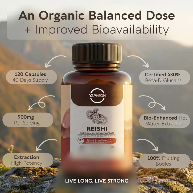 OEM Reishi Mushroom 10:1 Extract 900mg Capsules - 120 Veggie Capsules,MY SHOP,OEM Supplyment